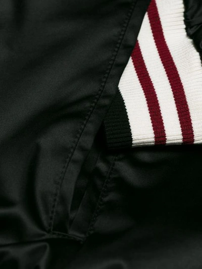 Shop Dolce & Gabbana Patch Detail Bomber Jacket In Black