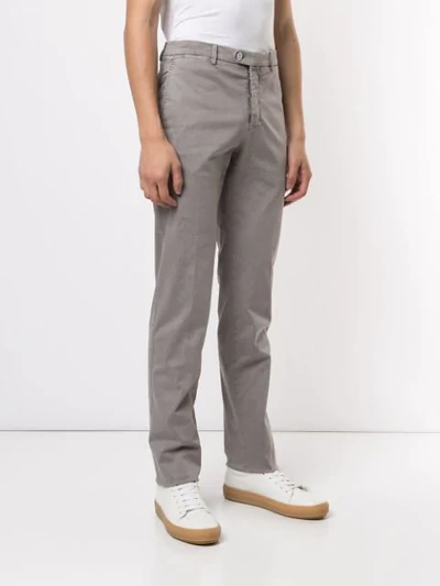 Shop Kiton Relaxed-fit Chinos In Grey