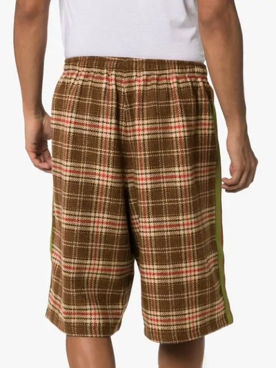 Shop Gucci Oversized Tartan Shorts In 2018 Multi