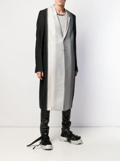 Shop Rick Owens Moreau Graffiti Coat In Black