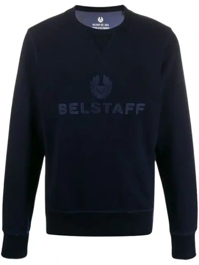 Shop Belstaff 'churchill' Sweatshirt In Blue