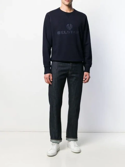 Shop Belstaff 'churchill' Sweatshirt In Blue