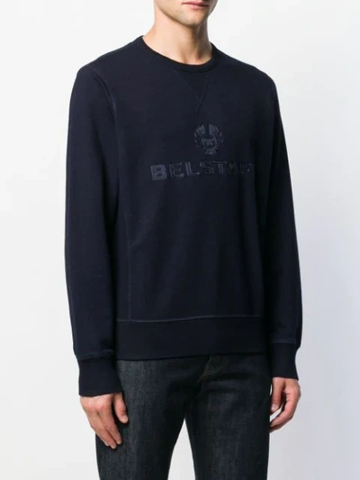 Shop Belstaff 'churchill' Sweatshirt In Blue