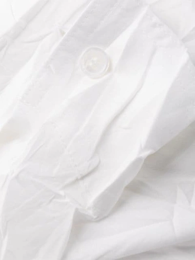 Shop Yohji Yamamoto Deconstructed Shirt In White