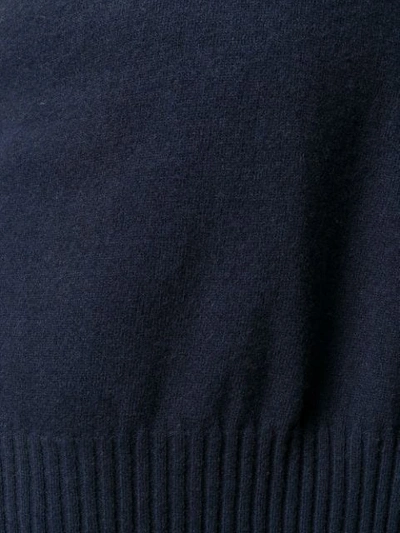 MAISON FLANEUR 长袖合身毛衣 - 蓝色
