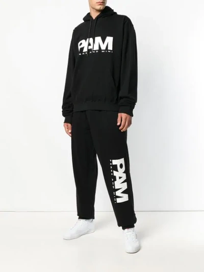 Shop Perks And Mini Logo Print Jog Track Pants In Black