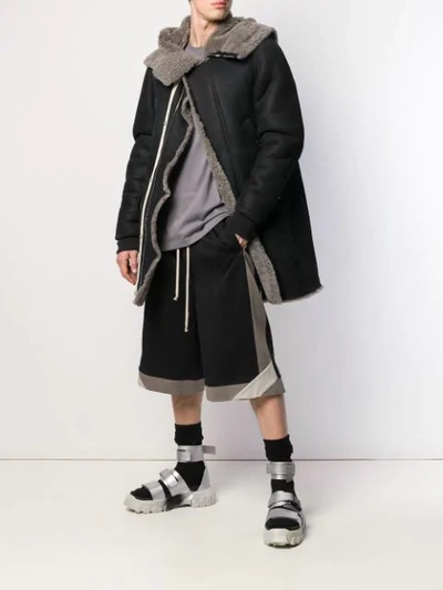 Shop Rick Owens Jumbo Brother Parka Jacket In Black