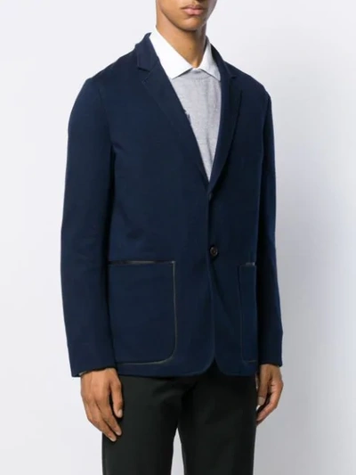 Shop Paul Smith Classic Fitted Blazer In Blue