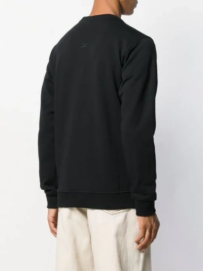Shop Kenzo Logo Printed Sweatshirt In Black