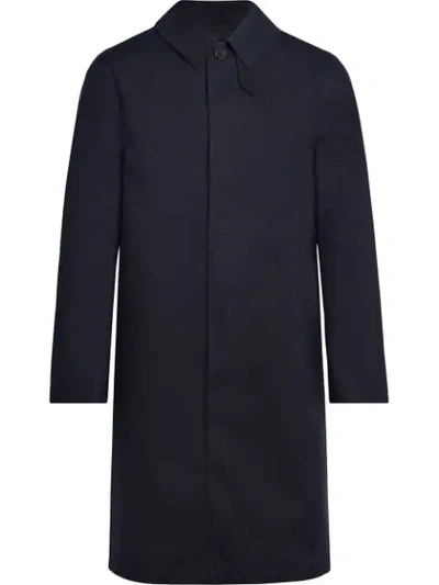 Shop Mackintosh Single Breasted Coat - Blue