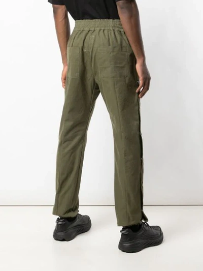 Shop Readymade Side-striped Track Pants In Green