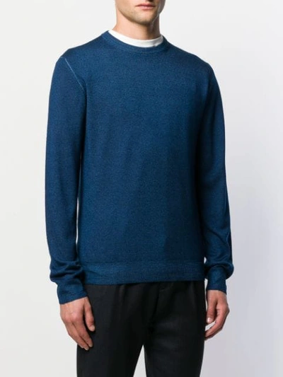 Shop Etro Round Neck Sweater In Blue