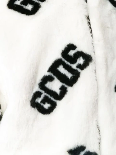 Shop Gcds Logo Bomber Jacket In White