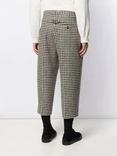 Shop Vivienne Westwood Gingham Check Trousers In Brown