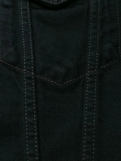 Shop Acne Studios Boxy Denim Jacket In Black