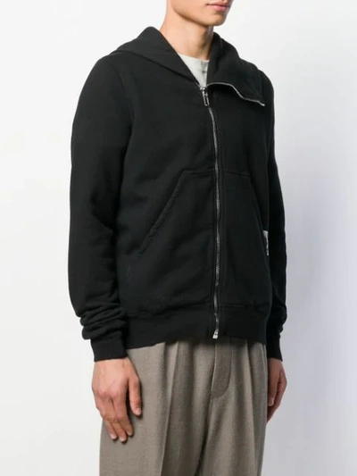 Shop Rick Owens Drkshdw Asymmetric Hoodie In Black