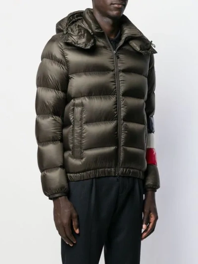 Shop Moncler Willm Padded Coat In Green