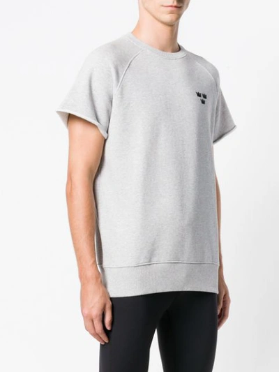 Shop Ron Dorff Crown Short Sleeve Sweatshirt - Grey