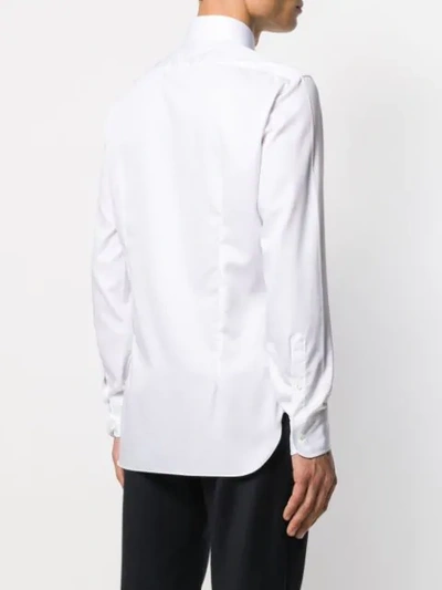 Shop Barba Pointed Collar Shirt In 01u White