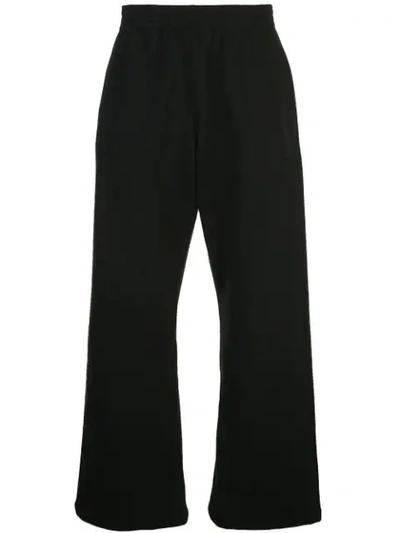 Shop Martine Rose Plain Wide-leg Trousers In Black