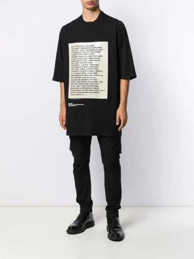 Shop Rick Owens Drkshdw Deeper Than A Mother's Tears Oversized T-shirt In Black