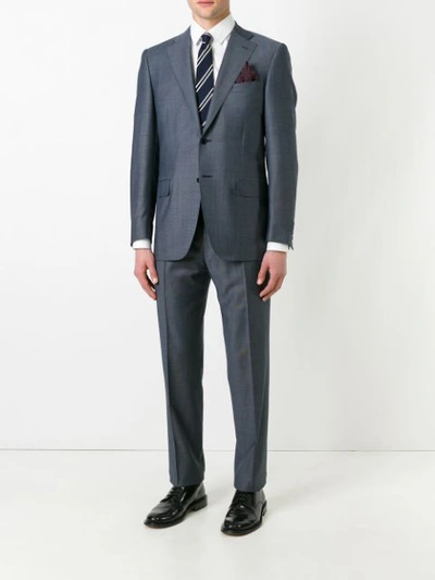 Shop Canali Two Piece Suit - Grey