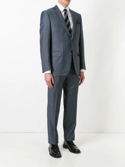 Shop Canali Two Piece Suit - Grey