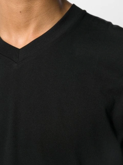 Shop Jil Sander Regular Fit V-neck T-shirt In Black