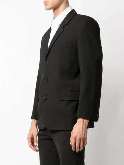 Shop Second / Layer Boxy Suit Jacket In Black