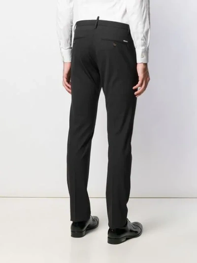 Shop Dsquared2 Slim Fit Trousers In Black