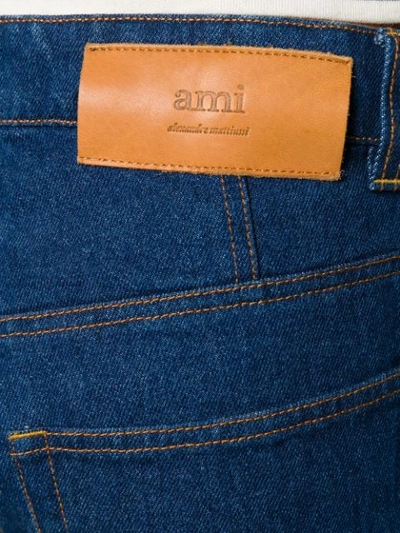 Shop Ami Alexandre Mattiussi Wide Fit 5 Pockets Jeans In Blue