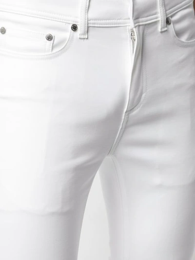 Shop Neil Barrett Super Slim-fit Jeans In White