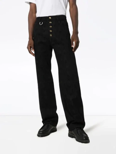 Shop Linder 'dimitri' Jeans Mit Weitem Bein In Black