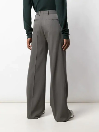 Shop Lanvin Wide-leg Tailored Trousers In Grey