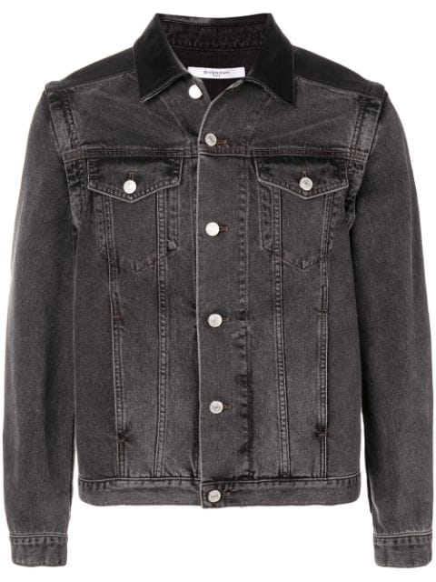 givenchy black jean jacket