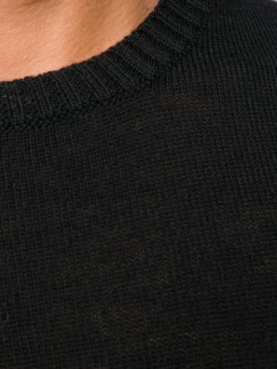 Shop Jil Sander Relaxed Fit Knitted Sweater In Black