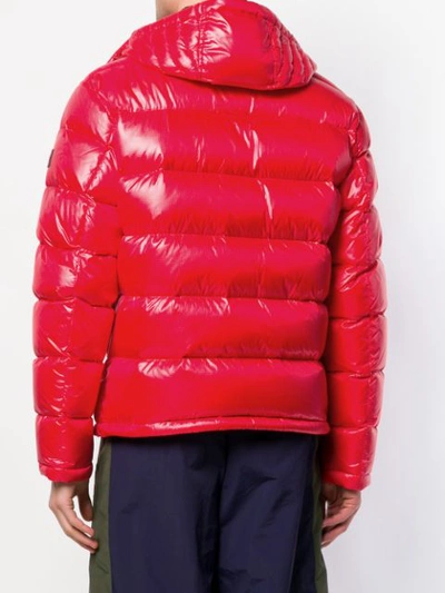 Shop Hugo Boss Boss  Hooded Puffer Jacket - Red