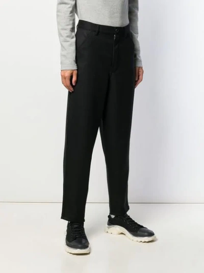 Shop Comme Des Garçons Shirt Slim-fit Tailored Trousers In Black