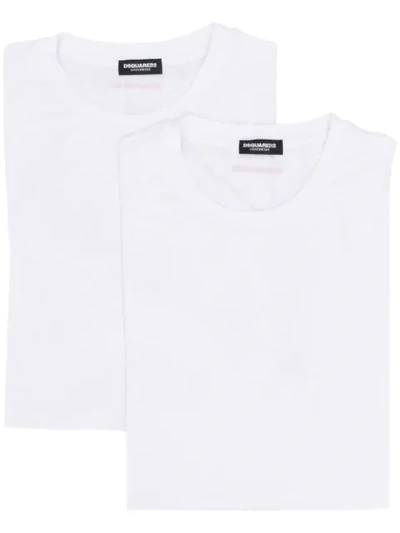 Shop Dsquared2 Two Pack Crew Neck T-shirts In White