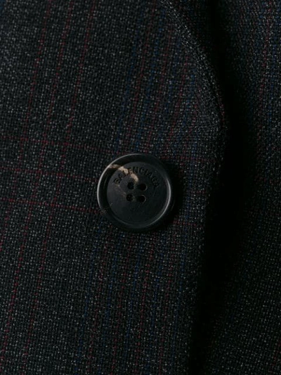 Shop Balenciaga Hourglass Wool Jacket In Grey