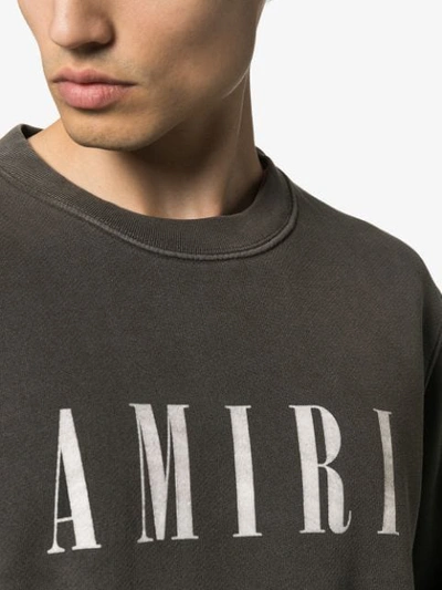 Shop Amiri Core Logo Printed Sweatshirt In Black