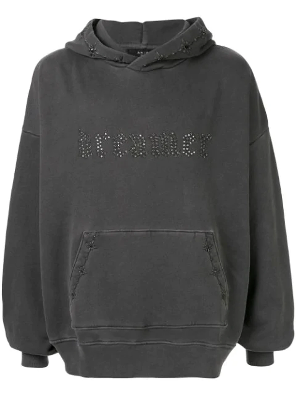 Amiri Rhinestone embellished Hoodie In Grey ModeSens