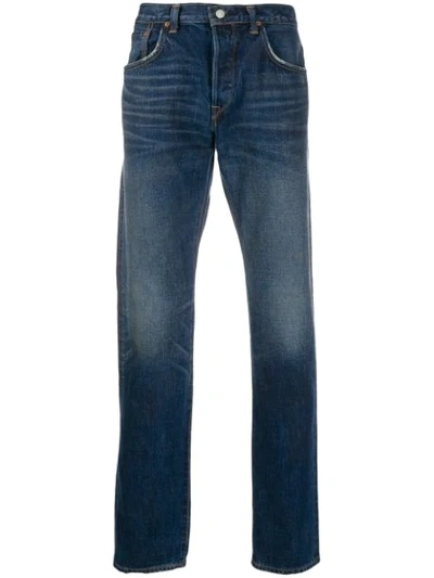 Shop Edwin Low Rise Loose Fit Denim Jeans In Blue