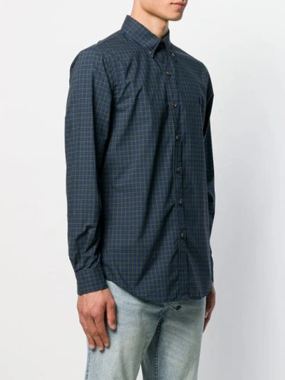 Shop Polo Ralph Lauren Check Print Shirt In Blue