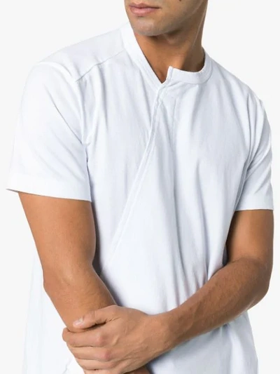 Shop Comme Des Garçons Homme Deux Comme Des Garçons Homme Plus Asymmetric Cotton T Shirt - White