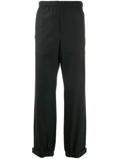 Shop Prada Active Style Trousers In Grey
