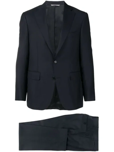 Shop Canali Two Piece Slim In Blue