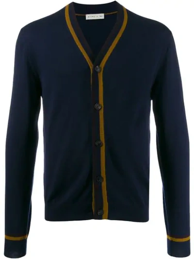 Shop Etro Knit V In 0200 Blue