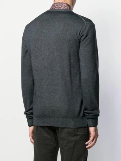 Shop Etro Long Sleeve Jumper In Grey