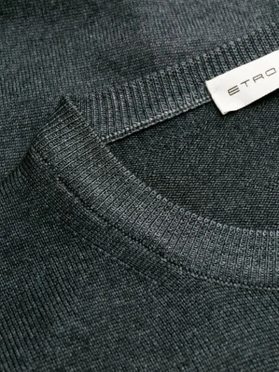 Shop Etro Long Sleeve Jumper In Grey